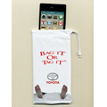 Microfiber Cell Phone Bag / Pouch w/ Footprint Design